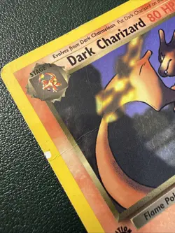 Pokemon 1st Edition Dark Charizard TCG Non-Holo Rare Card 21/82 - Image 3