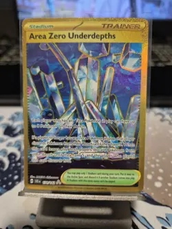 Pokemon TCG Area Zero Underdepths Hyper Rare Gold Card 174/142 Stellar Crown - Image 1
