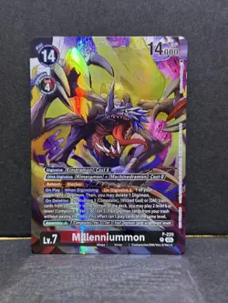 Millenniummon (Time Stranger Box Topper) Promo Digimon Promotion Cards P-220 P - Image 1