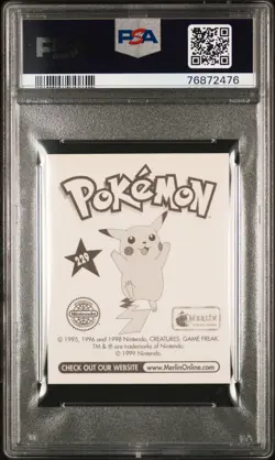 1999 Merlin Pokemon #229 Squirtle Puzzle Sticker PSA 6 - Image 2