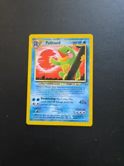 Politoed 27/75 Rare – Neo Discovery 2001 WOTC Pokemon TCG Card NM Non Holo - Image 1