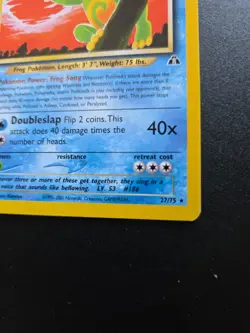 Politoed 27/75 Rare – Neo Discovery 2001 WOTC Pokemon TCG Card NM Non Holo - Image 3