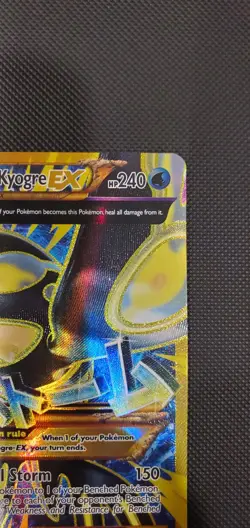 2015 Pokemon XY Ancient Origins #96 Primal Kyogre EX UR FULL ART - Image 3