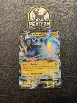 Thundurus EX - 26/108 - Pokemon Roaring Skies XY Ultra Rare Card MP - Image 1
