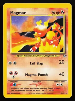 Magmar 40/111 Uncommon Neo Genesis Pokemon Card - Image 1