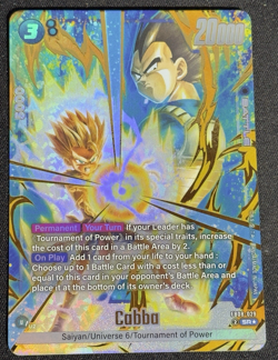 Cabba FB08-029 Alternate Art Saiyan's Pride Dragon Ball English Card Fusion Worl - Image 1