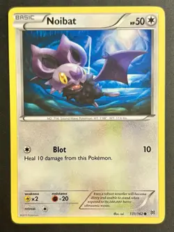 Noibat 131/162 BREAKthrough Regular Common Pokemon Card NEAR MINT - Image 1