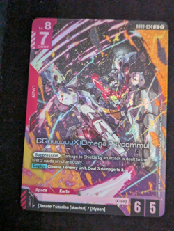 GQuuuuuuX Omega Psycommu Foil - GD03-034 - Gundam TCG Card Game - Image 1