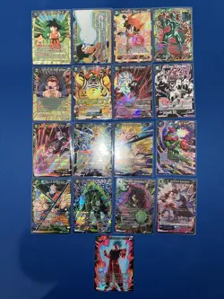 Card Dragon Ball Super lot 17 SR, Goku/Broly/Cell/Cooler - Image 1