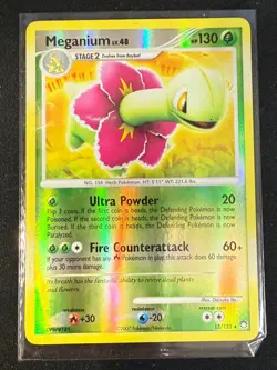 Meganium Lv 48, 13/123 Holo Rare DP Mysterious Treasures Pokemon Card TCG MP - Image 1