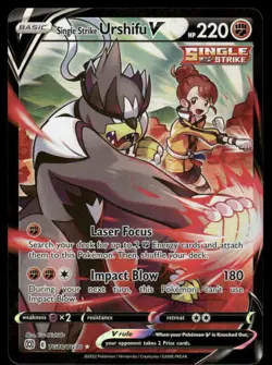 Pokemon Cards Single Strike Urshifu V TG18/TG30 Brilliant Stars TG Holo NM - Image 1