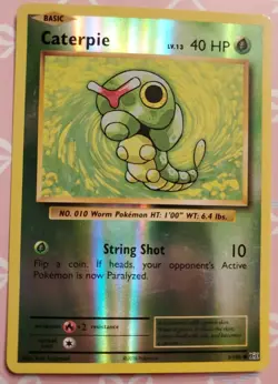 Caterpie 3/108 - Common - Reverse Holo, English Pokemon XY Evolutions LP - Image 1