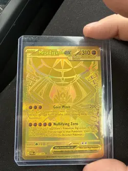 Pokemon Mega Zygarde EX Full Art Foil Card 124/088- GOLD - Perfect Order English - Image 1