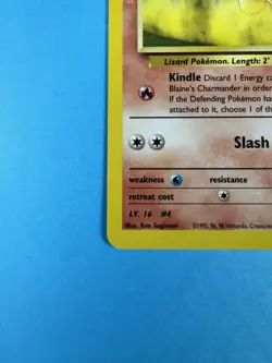 Blaine's Charmander 61/132 NM/MINT Normal Common Gym Heroes Pokemon Card - Image 3