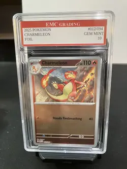 CHARMELEON 2025 FOIL #012/094 Pokemon Card GRADED 10 TCG CCG - Image 1