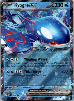 Kyogre ex 178 - SV: Scarlet & Violet Promo Cards Promo Holofoil NM - Image 1