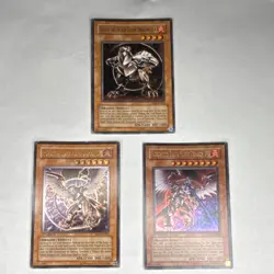 Yugioh Konami Horus the Black Flame Dragon LV4 LV6 LV8 Yu-Gi-Oh! Card Lot - Image 1