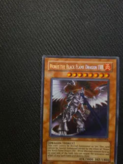 Yu-Gi-Oh! SECRET RARE CARD HORUS THE BLACK FLAME DRAGON LV8 EEN-ENSE1 MP - Image 3