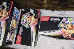 Lot Of 4 EMPTY Pokemon Prismatic Evolutions Surprise Box w/ 16 dividers No Cards - Image 3