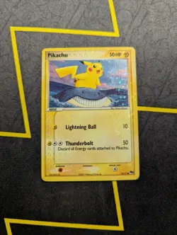 Pikachu 12/17 Pokemon Card Pop Series 5 HP Holo Rare Holo Bleed Corrected Back - Image 1
