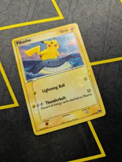 Pikachu 12/17 Pokemon Card Pop Series 5 HP Holo Rare Holo Bleed Corrected Back - Image 2