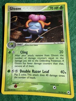 Gloom 35/101 Reverse Foil Hidden Legends EX Pokemon Card NEAR MINT - Image 1
