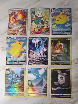 Pokemon TCG Lot Of 9 Illustration Rare Cards Near Mint - Image 1