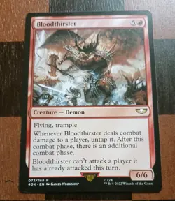 Mtg Bloodthirster NM/M Universes Beyond Warhammer 40,000 Magic Card - Image 1