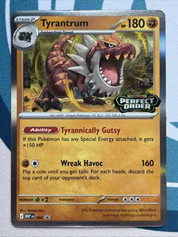 Pokemon Card - Tyrantrum - Holo - Prerelease Promo (MEP066) Perfect Order NM - Image 1