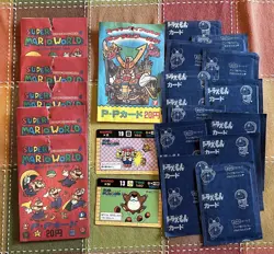 Super Mario World Nintendo Japanese Cards & Digimon unopened packs - Image 1