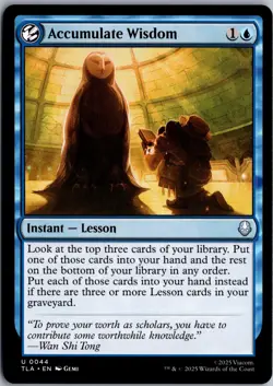 Accumulate Wisdom U Avatar: The Last Airbender 44 NM Magic - Image 1