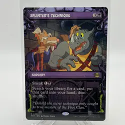 Showcase Splinter's Technique TMT 0233 Rare MTG Turtles - Image 1