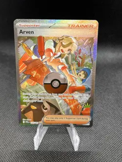 Arven 235/091 Sv: Paldean Fates SIR SPECIAL ILLUSTRATION RARE Pokemon TCG NM/M - Image 1