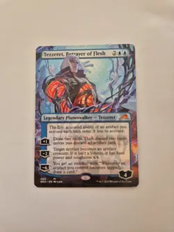 MTG Neon Dynasty - Tezzeret, Betrayer Of Flesh - Borderless Anime Mythic - Image 1