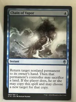 Chain of Vapor Commander 2016 MTG LP Regular Uncommon #84/351 - Image 1