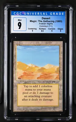 DESERT Arabian Nights CGC 9 Vintage MTG [Nostalgium] - Image 1