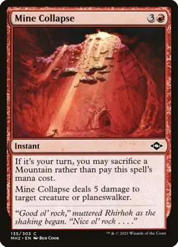 MTG NM Mine Collapse #135 Modern Horizons 2 - Image 1