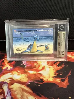 BGS 9.5 1998 Pokemon Center Tokyo Grand Opening Phone Card Lapras & Others - Image 1