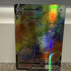 Pokemon Snorlax VMAX Secret Rare Full Art Holo 206/202 Swsh01 340HP English - Image 1