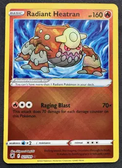 Radiant Heatran 027/189 Pokemon Astral Radiance Radiant Rare Holo - Image 1