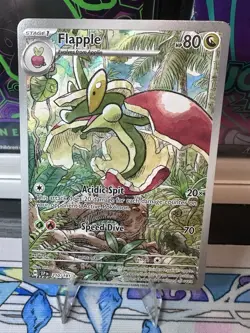 Pokemon TCG Flapple 210/191 Illustration Rare Sv08 Surging Sparks Holo NM - Image 1