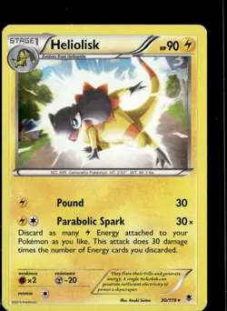 Pokemon Heliolisk 30/119 Phantom Forces Holo Rare 2 Card Lot - Image 1