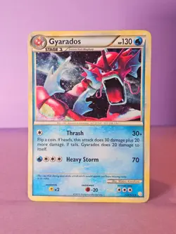 Red Gyarados Shiny 123/123 Heartgold & Soulsilver Holo MP Pokemon TCG SWIRL - Image 1