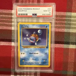 2000 POKEMON ROCKET #68 SQUIRTLE PSA 10 - Image 1
