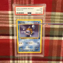 2000 POKEMON ROCKET #68 SQUIRTLE PSA 10 - Image 3