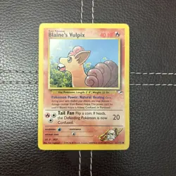 Pokemon TCG - Blaine's Vulpix - 65/132 - Gym Heroes - MP Common (2000) - Image 1