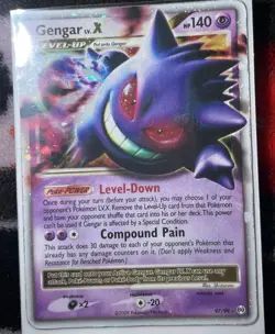 Pokemon TCG Gengar LV.X 97/99 Arceus Ultra Rare Holo 2009 - Image 1