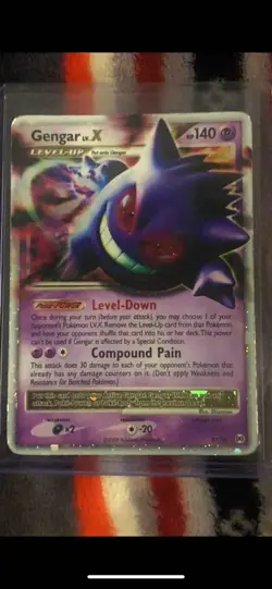 Pokemon TCG Gengar LV.X 97/99 Arceus Ultra Rare Holo 2009 - Image 4