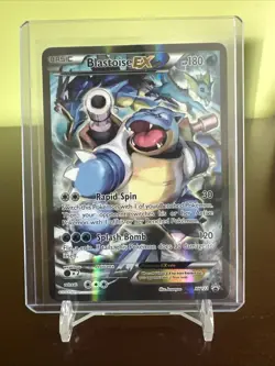 Pokemon TCG Blastoise EX XY122 Full Art Holo Black Star Promo - Image 1