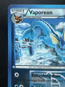Pokemon Vaporeon Plasma Freeze 20/116 Reverse Holo Uncommon (LP) - Image 2